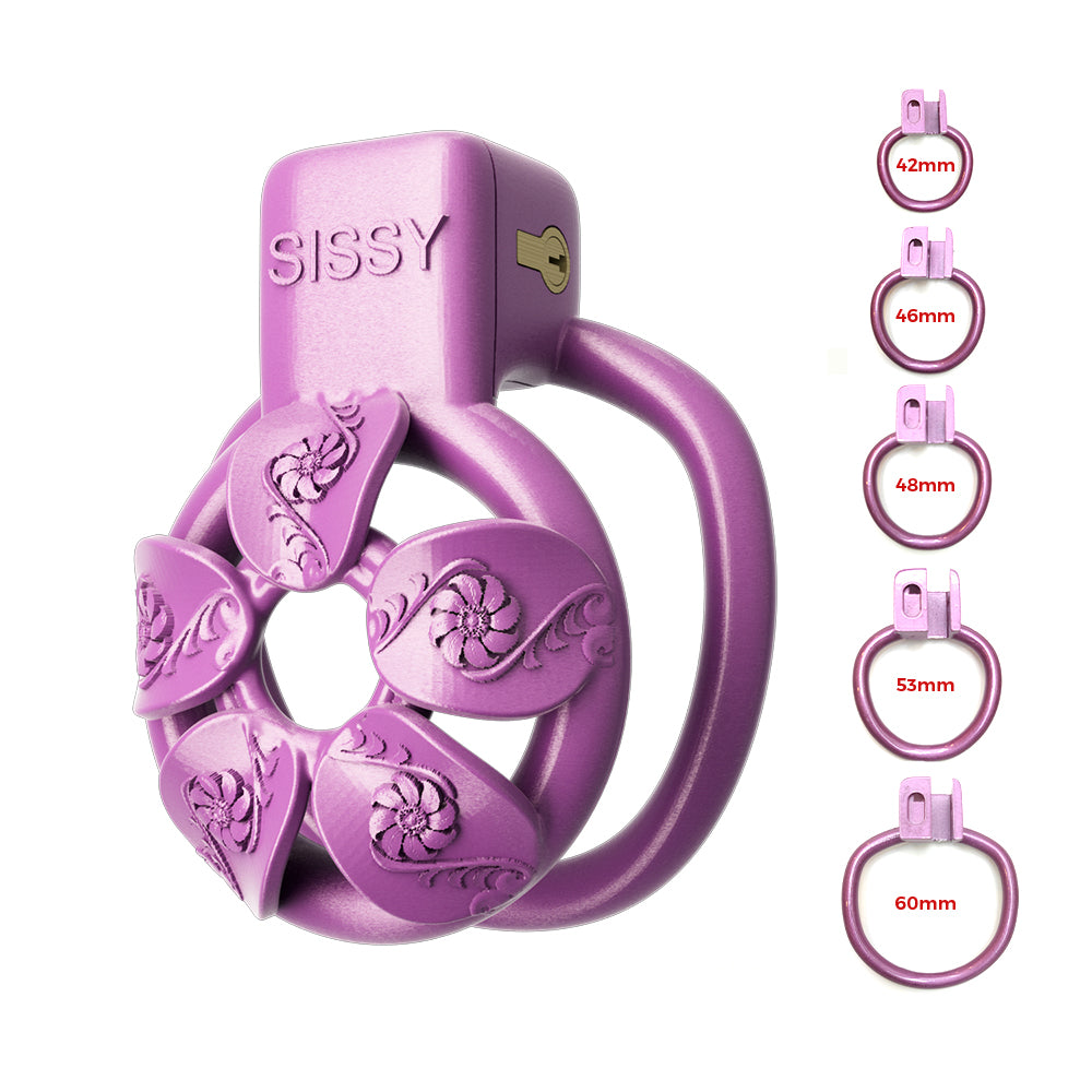 Spice Petal Purple BDSM Chastity Cage