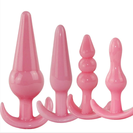 1pc Anal Beads Jelly Anal Plug Butt Plug G-spot Prostate Massager Silicone Adult Sex Toys for Woman Men Gay Erotic Products