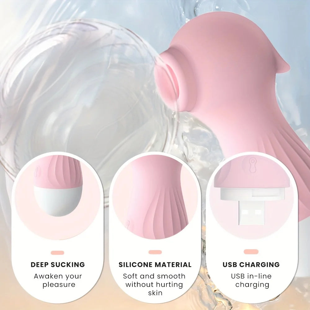 1pc Clitoral Suction Vibrator Silicone 10 Frequencies Vibration Vaginal Massager Sex Toys USB Rechargeable Sex Toy Masturbation