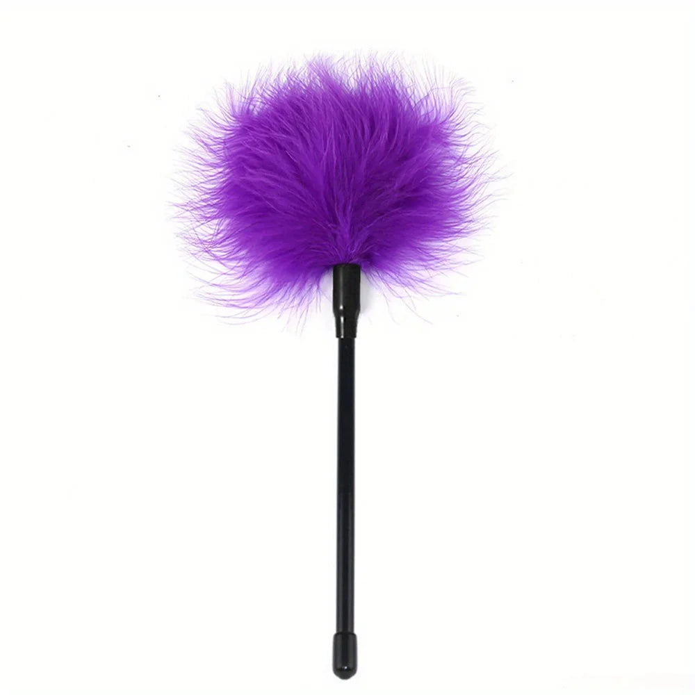 1pc Flirting Feather Whip Fun Stick Sex Toys Flirt Soft Flogger For Couples Tease Adult Game Sex Products Erotic Accessories