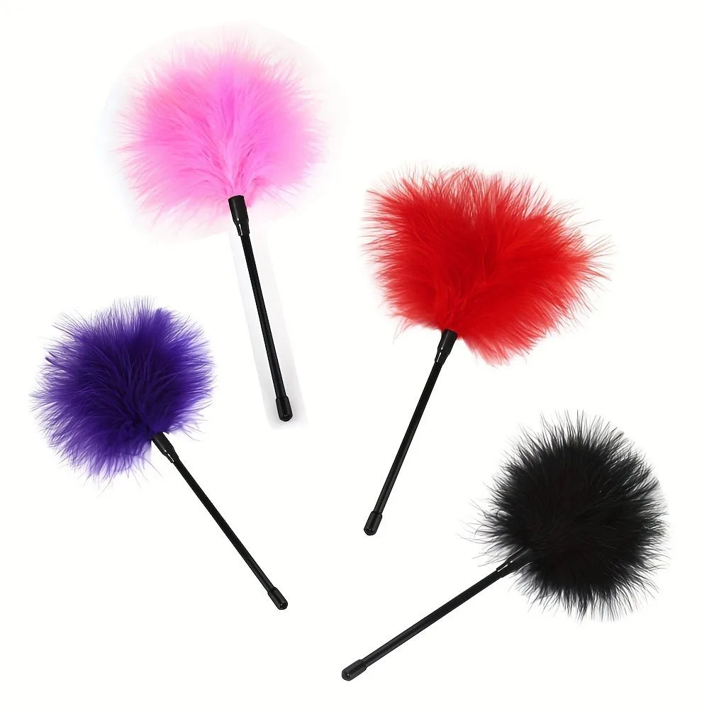 1pc Flirting Feather Whip Fun Stick Sex Toys Flirt Soft Flogger For Couples Tease Adult Game Sex Products Erotic Accessories