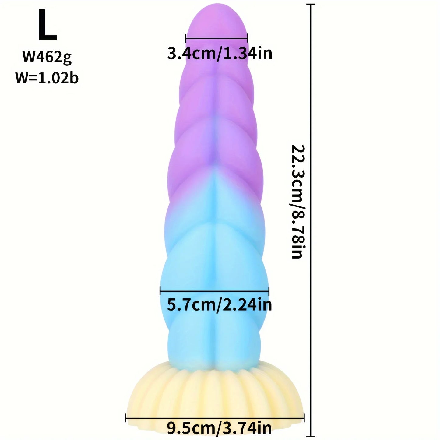 1pc Liquid Silicone Mixed Color Dildo Twist Anal Plug with Suction Cup Dildo Prostate Massager Masturbator Sex Toys for Men