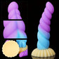 1pc Liquid Silicone Mixed Color Dildo Twist Anal Plug with Suction Cup Dildo Prostate Massager Masturbator Sex Toys for Men