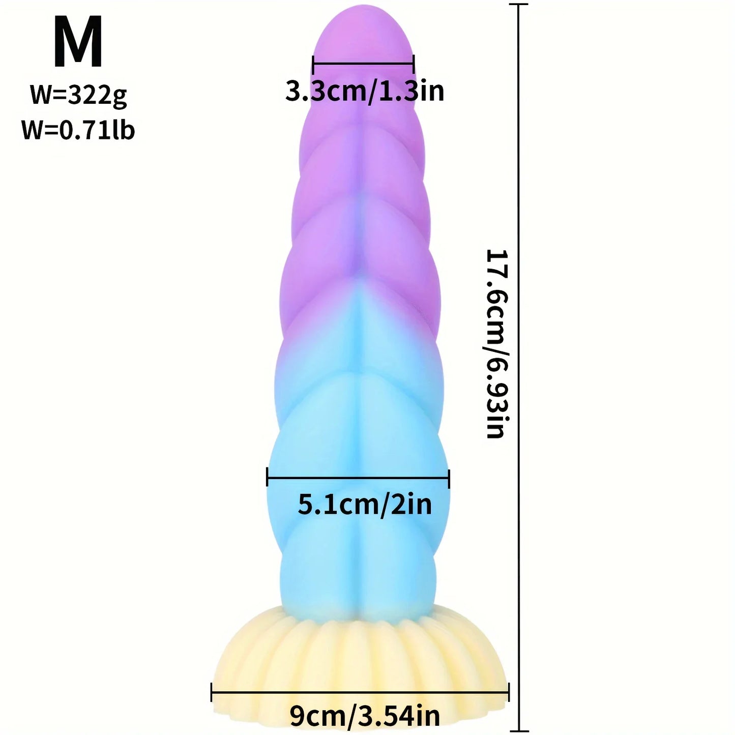 1pc Liquid Silicone Mixed Color Dildo Twist Anal Plug with Suction Cup Dildo Prostate Massager Masturbator Sex Toys for Men