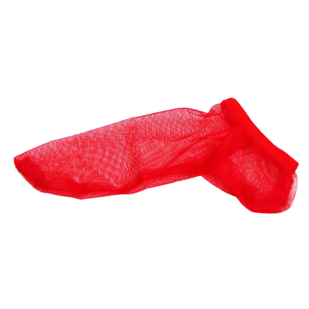 1pcs Reusable Silk Condom Penis Sleeve ball Cover Handjob Masturbation Dildo Cock Ring Stocking pouch Sex Toys for Men