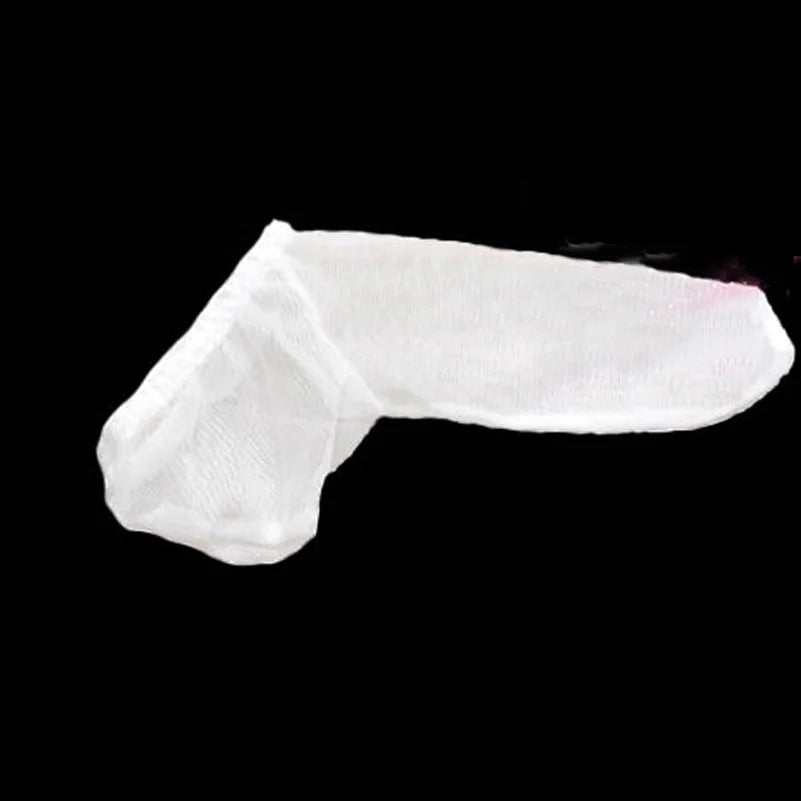 1pcs Reusable Silk Condom Penis Sleeve ball Cover Handjob Masturbation Dildo Cock Ring Stocking pouch Sex Toys for Men