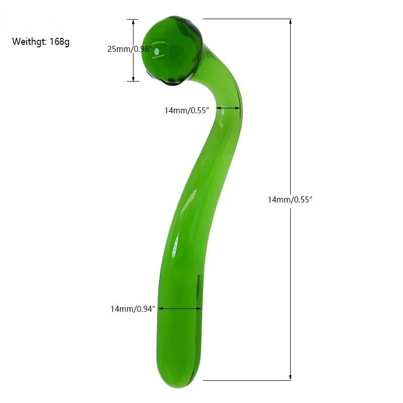 2 Colors Pyrex Glass Dildo Fake Penis Crystal Anal Beads Butt Plug Prostate Massager G Spot Female Masturbation Toys For Women