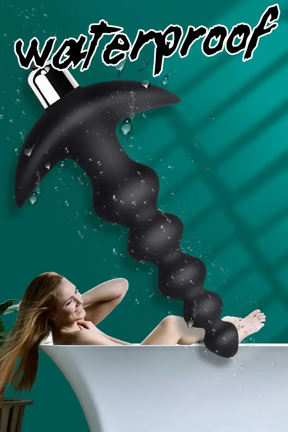 2 In 1 Vibrating Anal Beads Butt Plug Tapered Design Silicone Prostate Massager Bullet Vibrator Sex Toys for Men Dildo for Anal