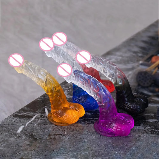 2 Types Simulation Dildo with Suction Cup Huge Jelly Sex Toys for Woman Men Fake Dick Big Penis Anal Butt Plug Erotic Sex Shop
