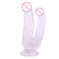 2-in-1 Liquid Silicone Double Head Dildo Realistic Dildo For Women Lesbian Dildo Powerful Masturbate Realistic Penis For G-spot