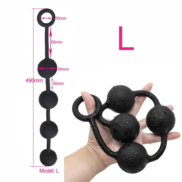 2 to7cm Big Anal BeadsButt Plug Silicone Dilatador Anal Balls Expander Anal Plug Vaginal Dilator Sex Toys For Women Men Buttplug