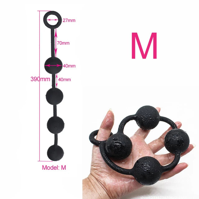 2 to7cm Big Anal BeadsButt Plug Silicone Dilatador Anal Balls Expander Anal Plug Vaginal Dilator Sex Toys For Women Men Buttplug