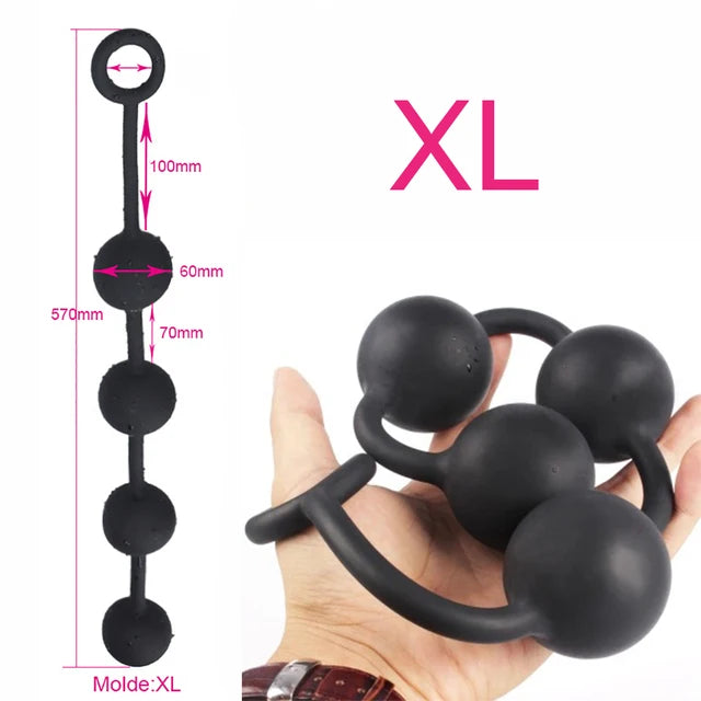 2 to7cm Big Anal BeadsButt Plug Silicone Dilatador Anal Balls Expander Anal Plug Vaginal Dilator Sex Toys For Women Men Buttplug