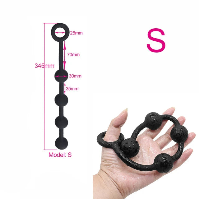 2 to7cm Big Anal BeadsButt Plug Silicone Dilatador Anal Balls Expander Anal Plug Vaginal Dilator Sex Toys For Women Men Buttplug