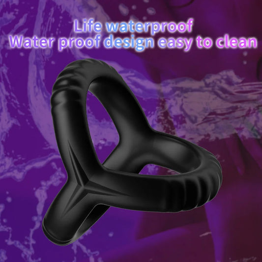 2022 NEW Night Penis Ring Reusable Silicone Semen Cock Ring Penis Enlargement Delayed Ejaculation Sex Toys for Men