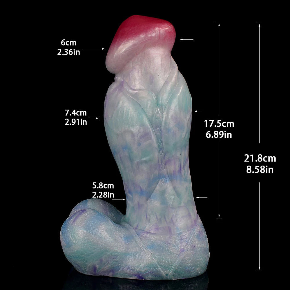 2022 New Big Dick Dildo Female Masturbators Wolf Dog Penis With Suction Cup Silicone Huge Anal Sex Toys For Men Women Sex Shop