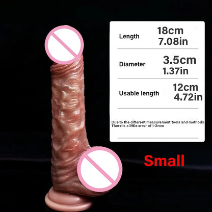 2022 New Soft Realistic Dildo For Men Women Mastubration Silicone Thick And Large Penis Anal Adult Sex Toys Erotic Sex Products