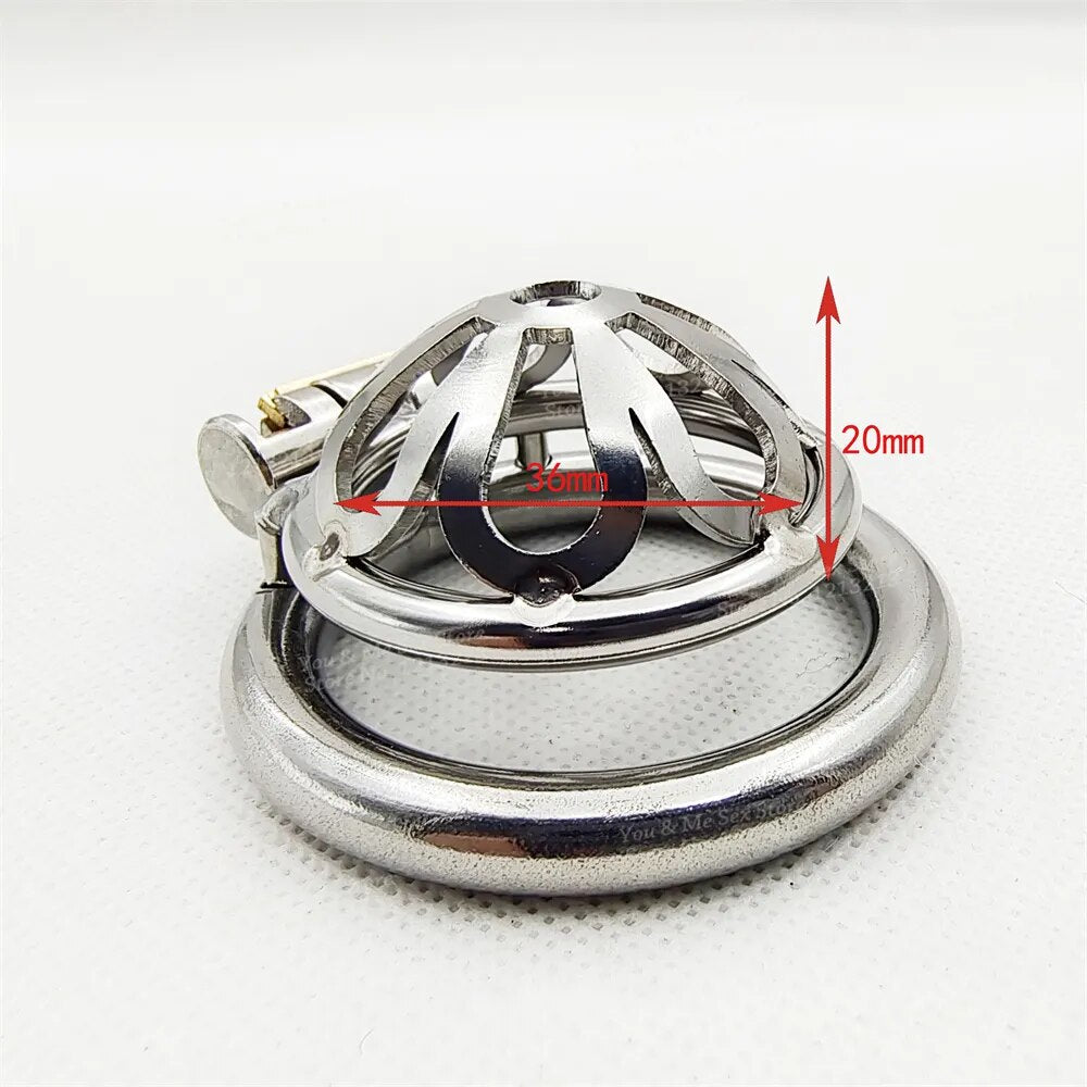 304 Stainless Steel Male Chastity Devices Super Small