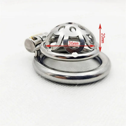 S/M/L/XL Metal Penis Lock Chastity Device