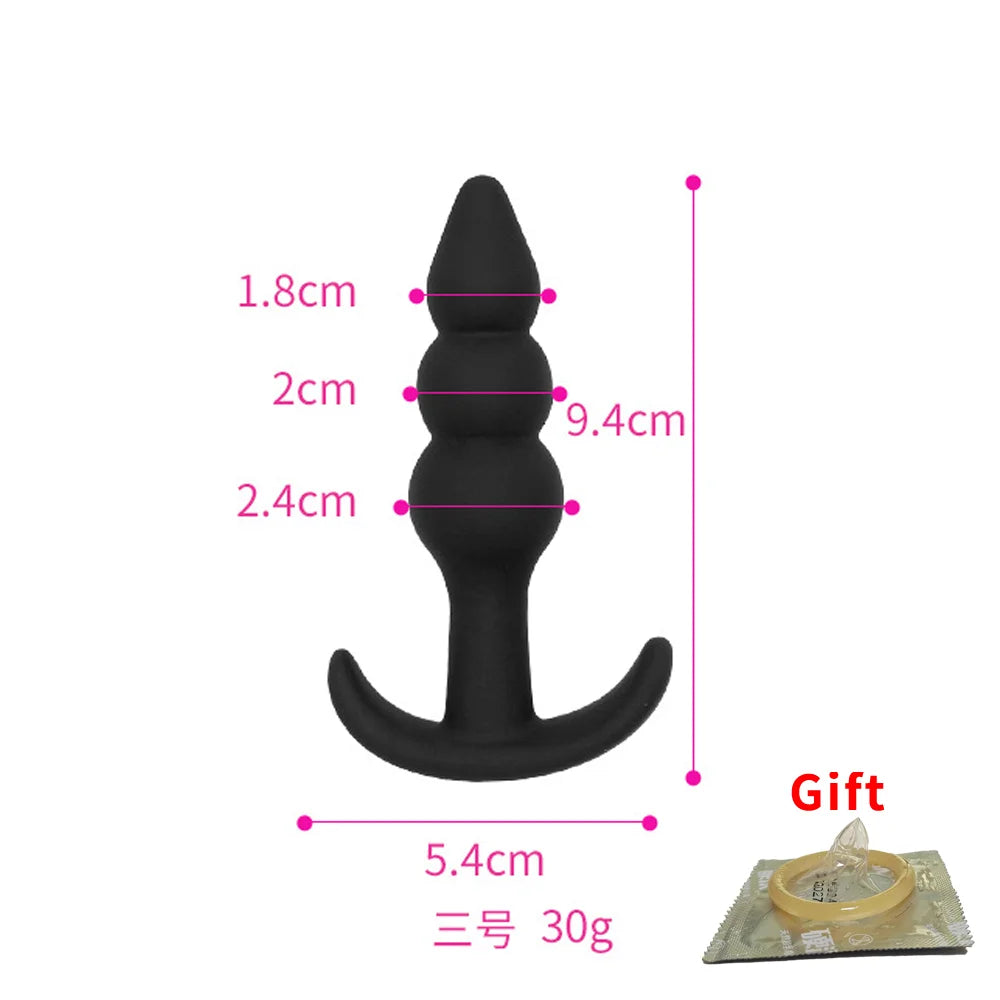 2023 latest huge anal plug super soft silicone dildo anal plug Anal beads Prostate massage big butt plug sex toys for men women