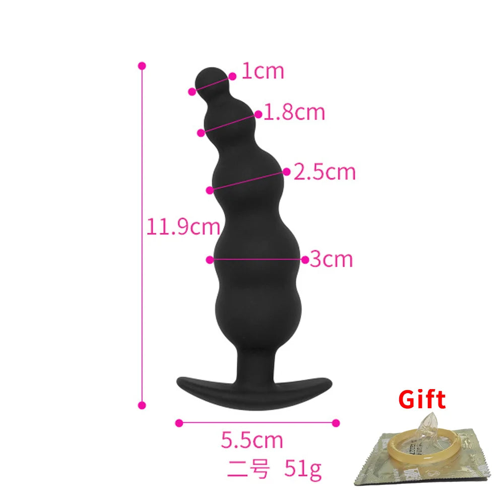 2023 latest huge anal plug super soft silicone dildo anal plug Anal beads Prostate massage big butt plug sex toys for men women