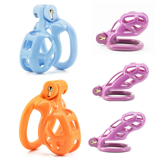 2024 High Quality Cobra Male Chastity Cage With 4 Sizes Penis Rings 정조대 Discreet Sissy Femboy Cock Cage Devices Men Adult Goods