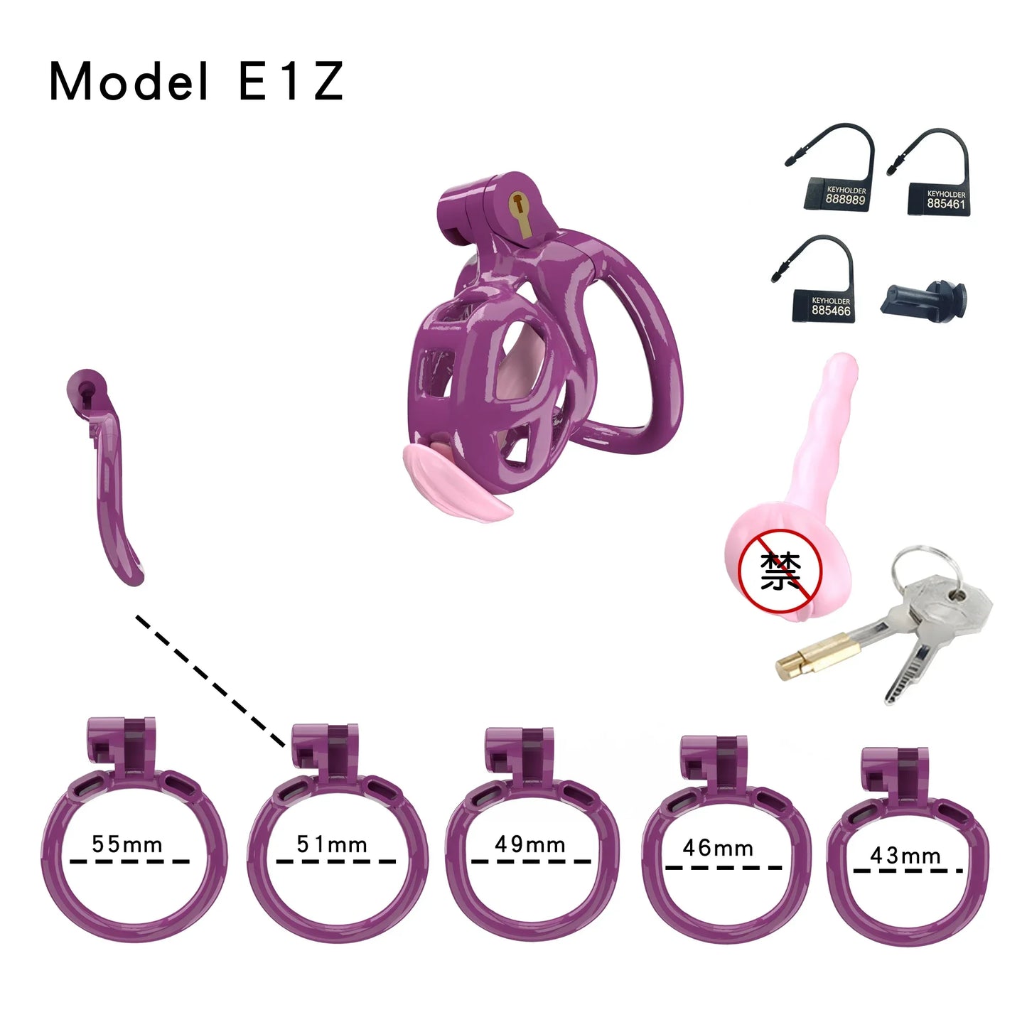 2024 High Quality Cobra Male Chastity Cage With 5 Sizes Arc Penis Rings Discreet Sissy Femboy Cock Cage Devices Men Adult Goods