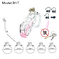 2024 High Quality Cobra Male Chastity Cage With 5 Sizes Arc Penis Rings Discreet Sissy Femboy Cock Cage Devices Men Adult Goods