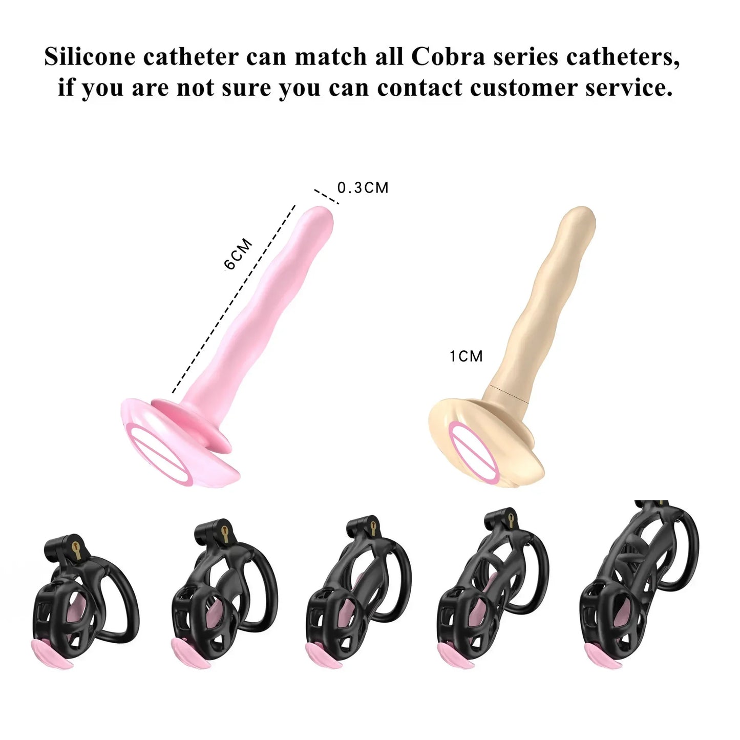 2024 High Quality Cobra Male Chastity Cage With 5 Sizes Arc Penis Rings Discreet Sissy Femboy Cock Cage Devices Men Adult Goods