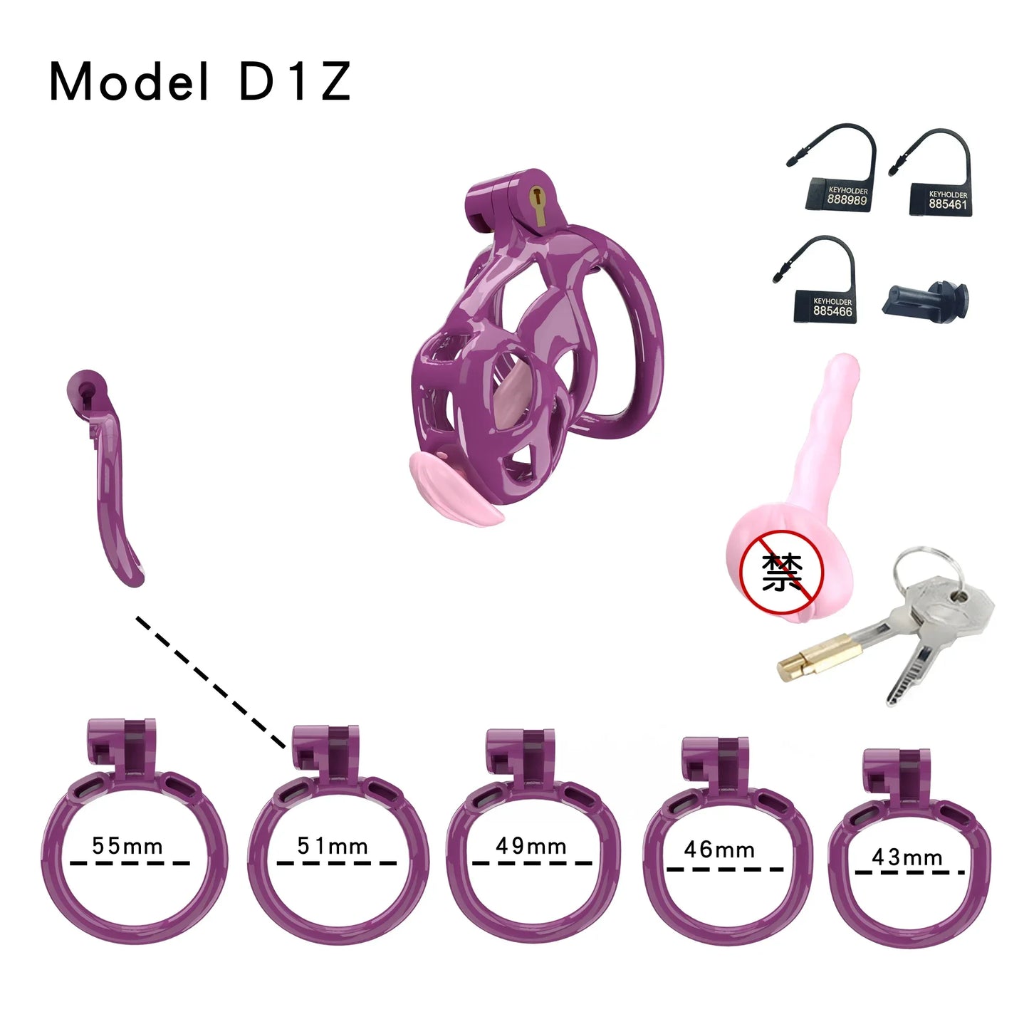 2024 High Quality Cobra Male Chastity Cage With 5 Sizes Arc Penis Rings Discreet Sissy Femboy Cock Cage Devices Men Adult Goods