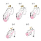 2024 High Quality Cobra Male Chastity Cage With 5 Sizes Arc Penis Rings Discreet Sissy Femboy Cock Cage Devices Men Adult Goods