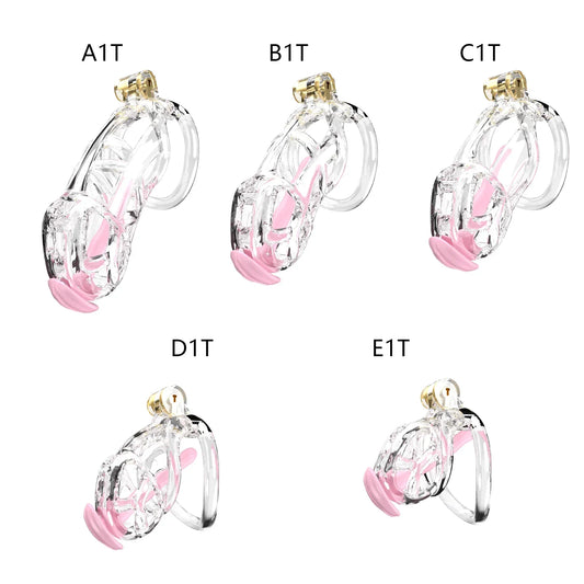 2024 High Quality Cobra Male Chastity Cage With 5 Sizes Arc Penis Rings Discreet Sissy Femboy Cock Cage Devices Men Adult Goods