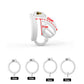 2024 High Quality Pink Male Chastity Cage With 4 Size Arc Penis Rings Discreet Sissy Femboy Cock Cage Devices Men Adult Goods