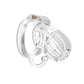 2024 High Quality Pink Male Chastity Cage With 4 Size Arc Penis Rings Discreet Sissy Femboy Cock Cage Devices Men Adult Goods