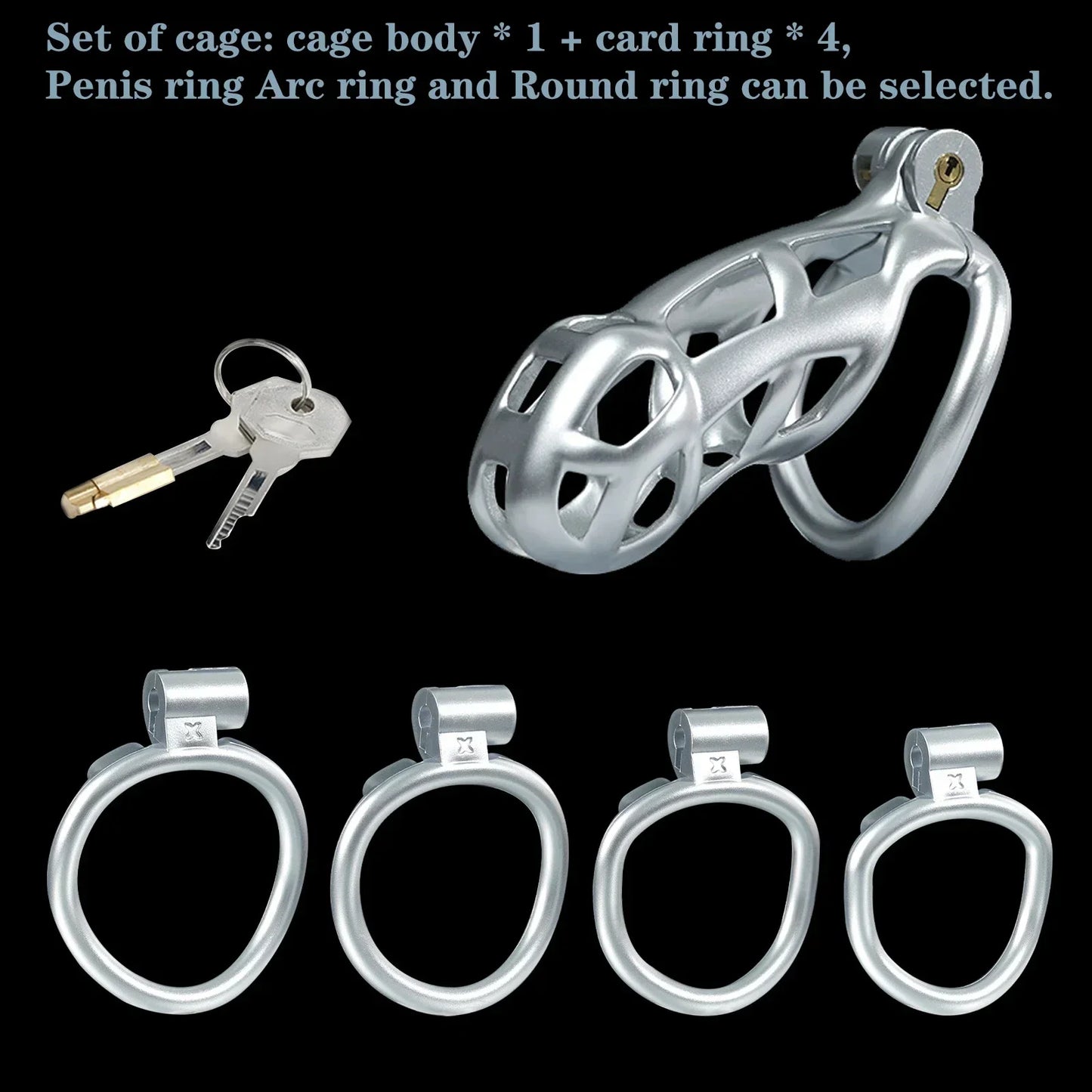 2024 NEW 3D Print Bee-hive Design Breathable Cock Cage of Penis Rings Male Chastity Device Adult Products Sex Toys For Men Gay18