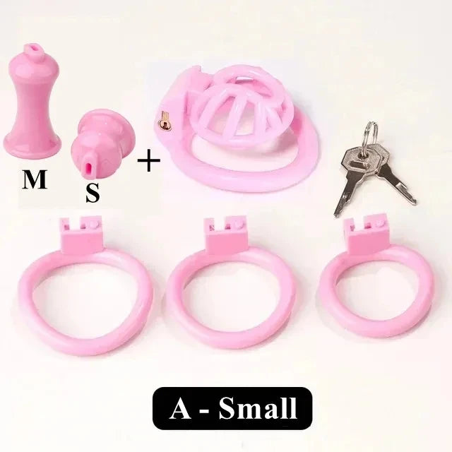 2024 New Negative/Micro Cock Cage Penis Lock With S/M Urethral Plug Penis Ring Chastity Device BDSM Sex Toys Bondage For Sissy