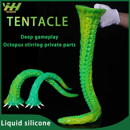 2024 New tent dildo colorful silicone sex toys realistic octopus fake penis adult fantasy anal plug masturbation massage