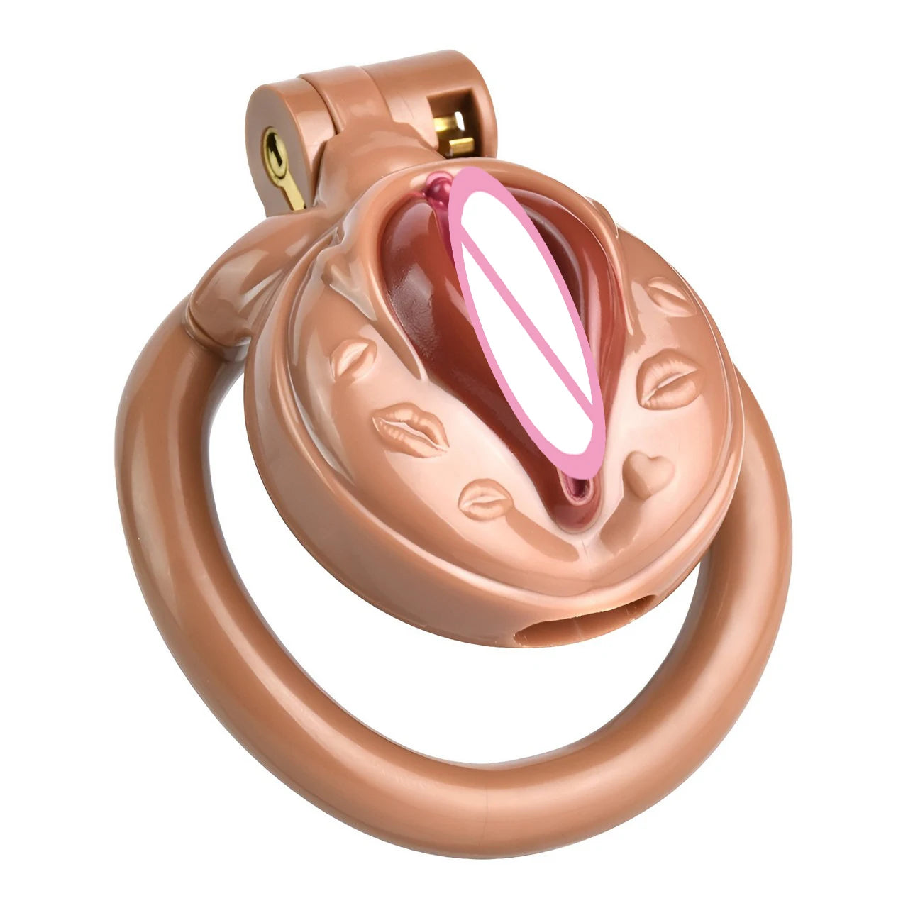 2024New Smaller Skin Pussy Chastity Cage SetLightweight Male Micro Labia Cock Cage With 4 Penis Rings Lock BDSM Sex Toys For Men