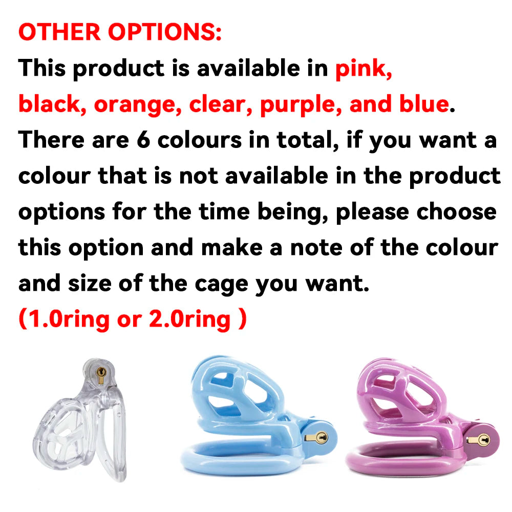 2025 New Cobra Male Chastity Cage Sleeve With 4 Sizes Resin Penis Rings Discreet Sissy Femboy Cock Cage Devices Men Adult Goods