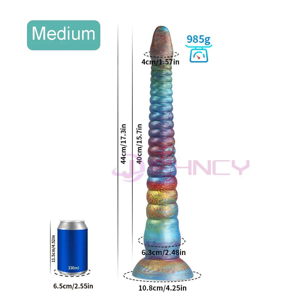 21 inch Long Anal Plug Dildos Gay Fisting Butt Plug Anal Dilator Liquid Silicone Anal Sex Toy for Women and Men Prostate Massage