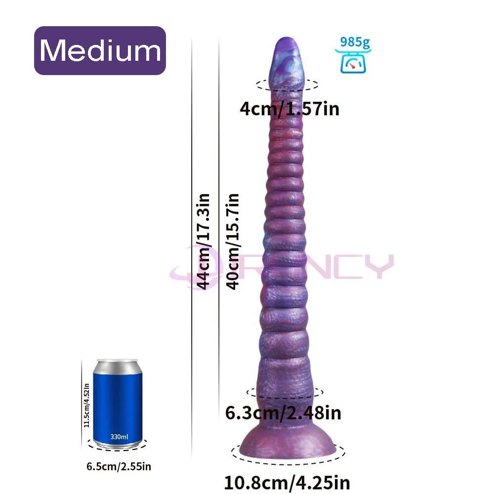 21 inch Long Anal Plug Dildos Gay Fisting Butt Plug Anal Dilator Liquid Silicone Anal Sex Toy for Women and Men Prostate Massage