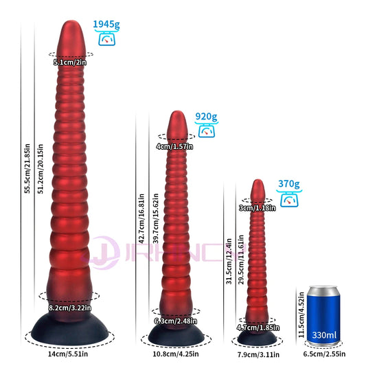 21 inch Long Anal Plug Dildos Gay Fisting Butt Plug Anal Dilator Liquid Silicone Anal Sex Toy for Women and Men Prostate Massage