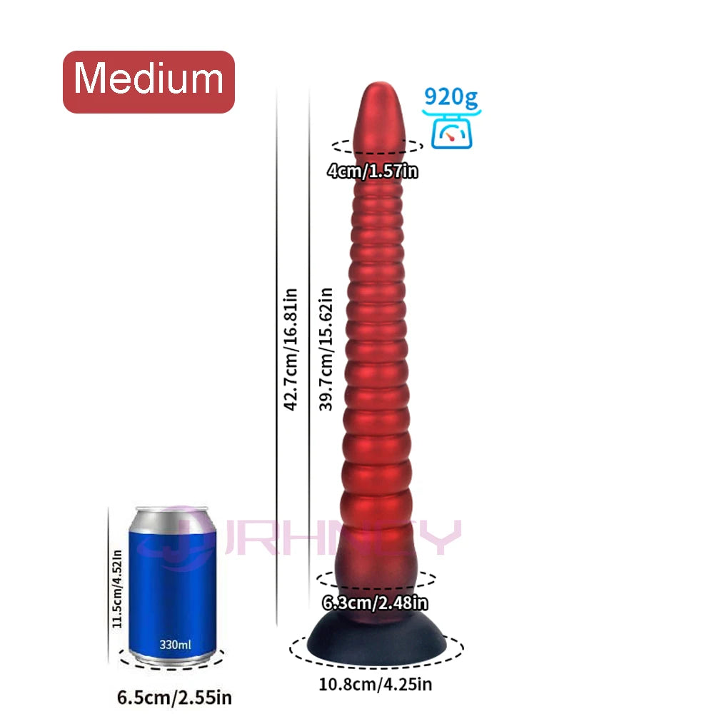 21 inch Long Anal Plug Dildos Gay Fisting Butt Plug Anal Dilator Liquid Silicone Anal Sex Toy for Women and Men Prostate Massage