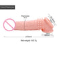 21Cm Silicone Enlargement Penis Extender Sleeve Stimulating Spikes Condom Delay Ejaculation Intimate Goods Adult Sex Toy for Man