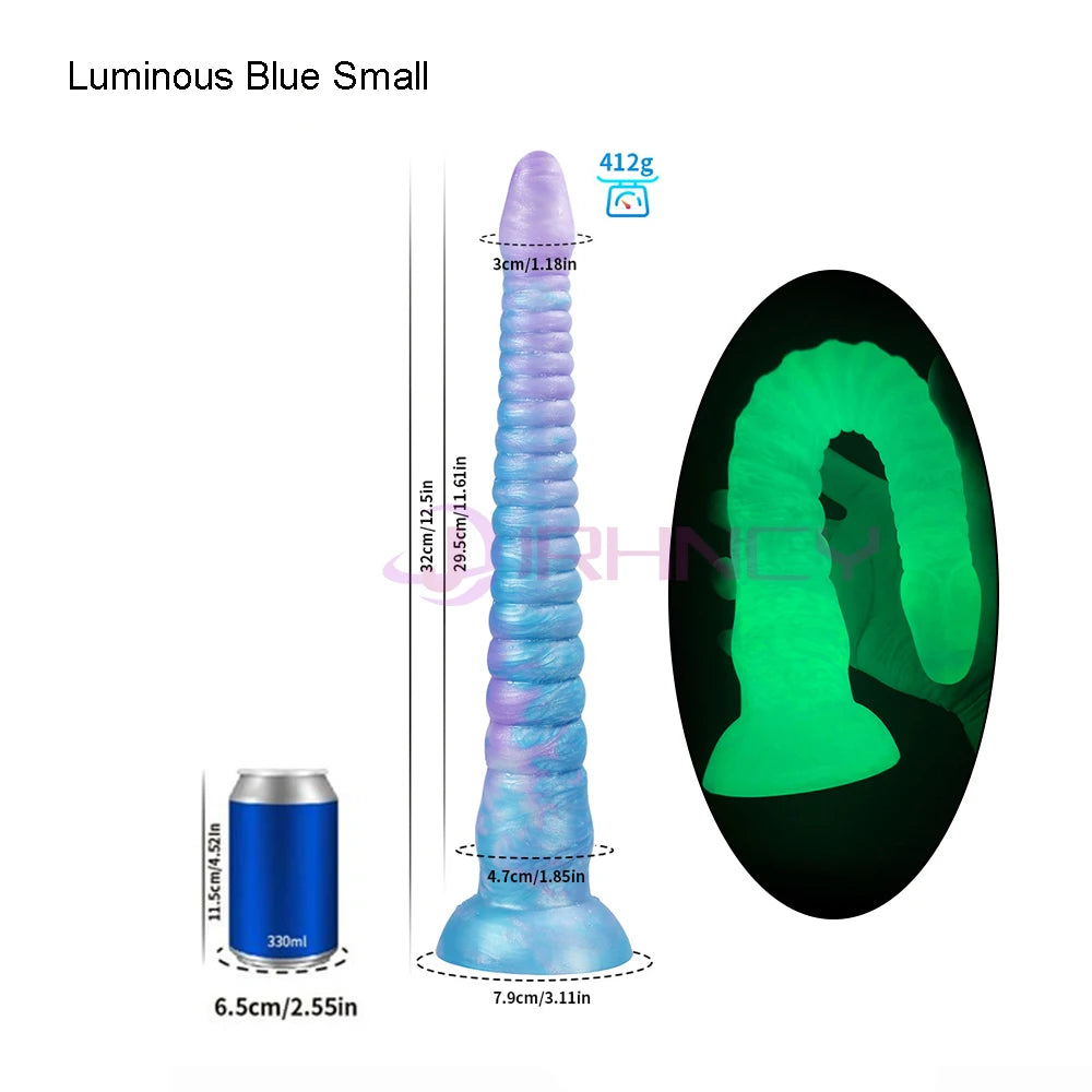 22 Inch Long Analplug Octopus Tentacles Luminous Butt Plug Silicone Anal Sex Toys for Women Men Gay Prostate Massage Bdsm Toys