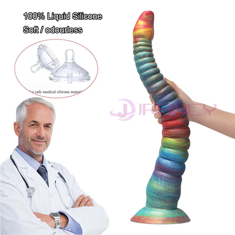 22 Inch Long Analplug Octopus Tentacles Luminous Butt Plug Silicone Anal Sex Toys for Women Men Gay Prostate Massage Bdsm Toys