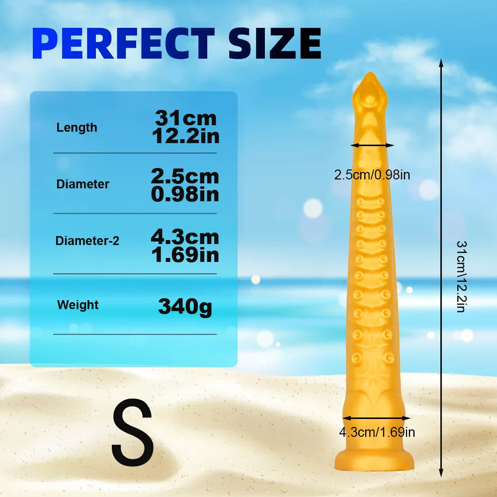 22inch Long Anal Plugs Tentacle Huge ButtPlug Liquid Silicone Soft Anal Dildos with Suction Cup Prostate Massage Anal Sex Toys