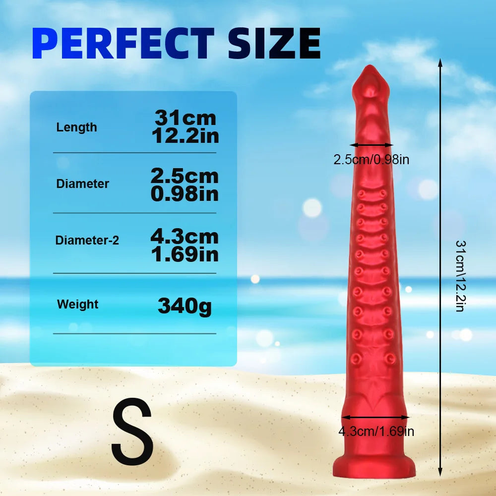 22inch Long Anal Plugs Tentacle Huge ButtPlug Liquid Silicone Soft Anal Dildos with Suction Cup Prostate Massage Anal Sex Toys