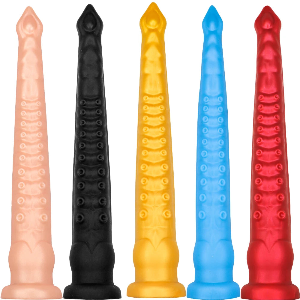 22inch Long Anal Plugs Tentacle Huge ButtPlug Liquid Silicone Soft Anal Dildos with Suction Cup Prostate Massage Anal Sex Toys