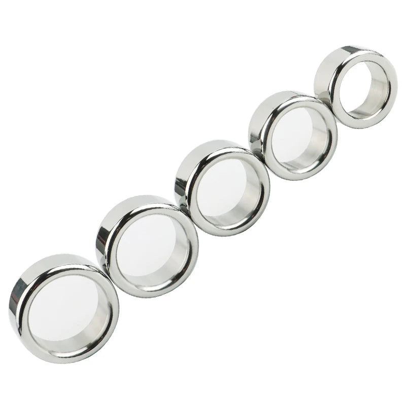 24-30mm Cock Ring Metal Penis Toy Headers Foreskin Rings Delay Premature Ejaculation Dick Erection Ring Sex Shop Products Man